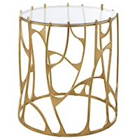 Ritual Round Gold Side Table