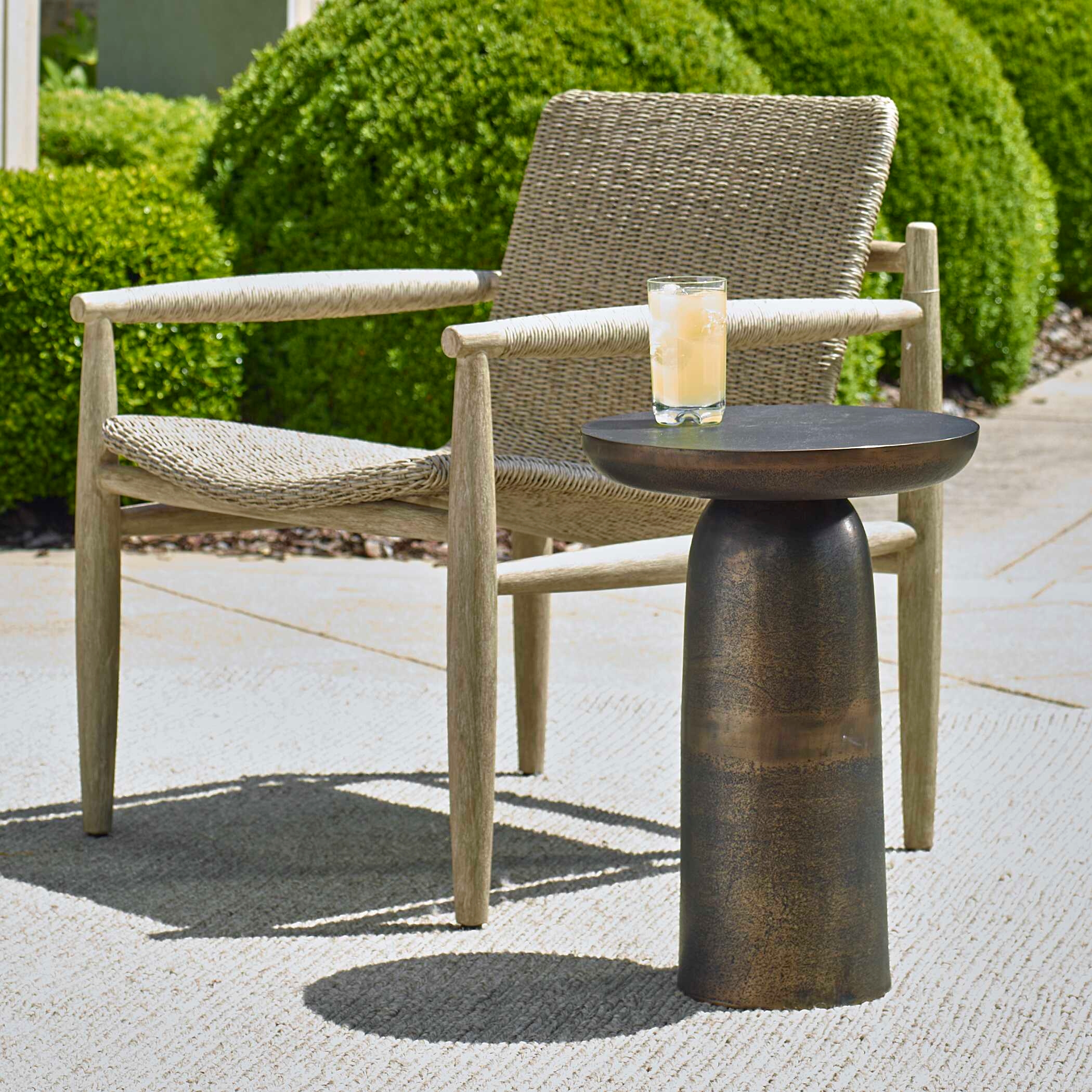 Joppa Dark Bronze Outdoor Accent Table