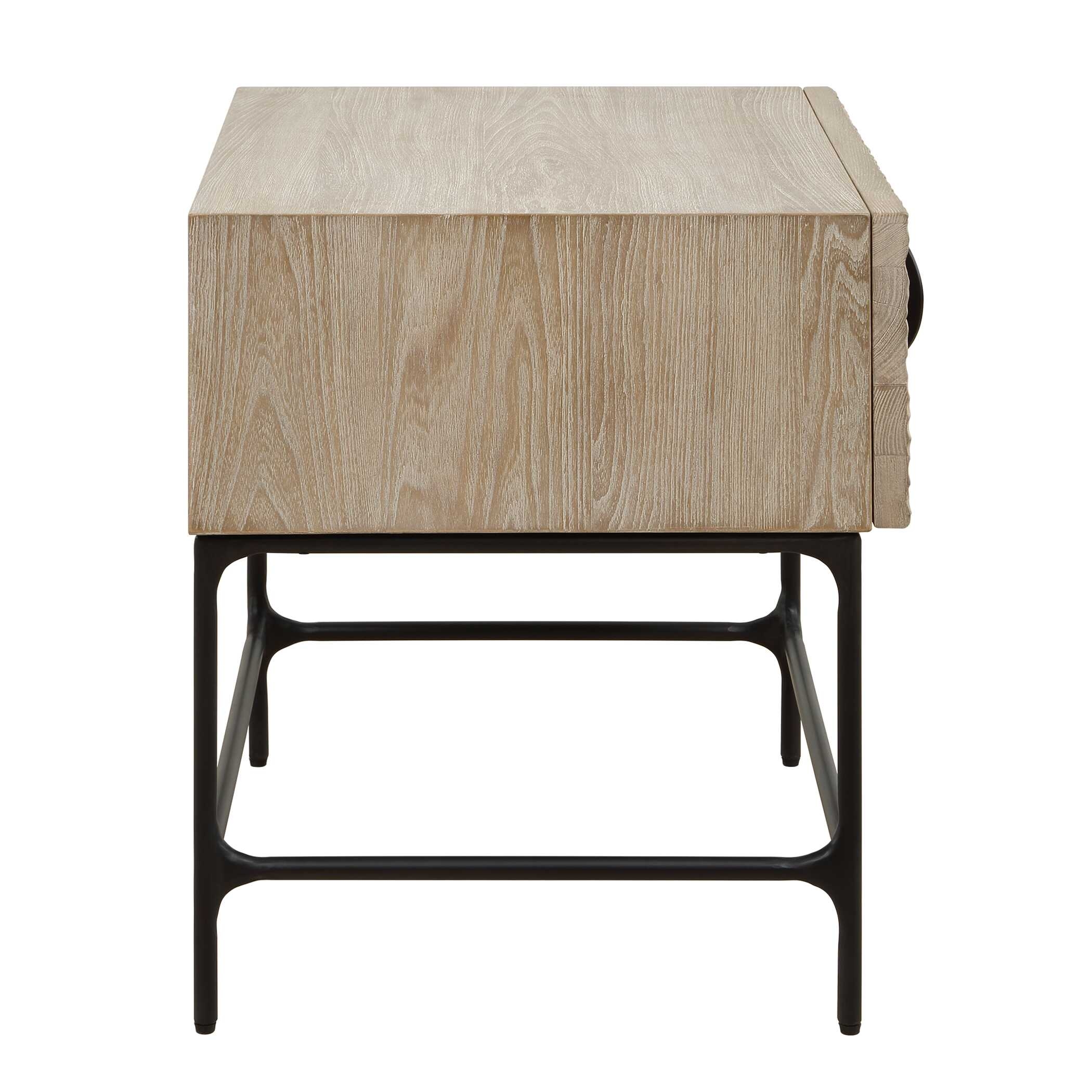 Uttermost Lunar Lunar Wooden Side Table