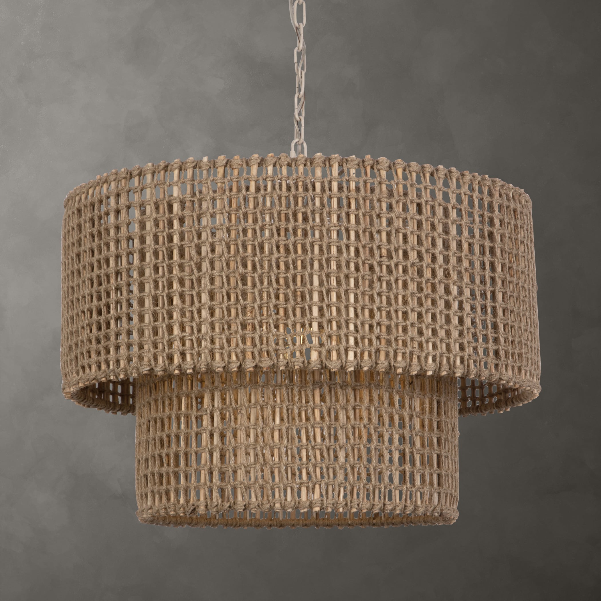 Biswas Woven Jute 1 Light Pendant