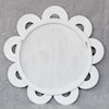 Uttermost Clematis Clematis White Rattan Round Mirror