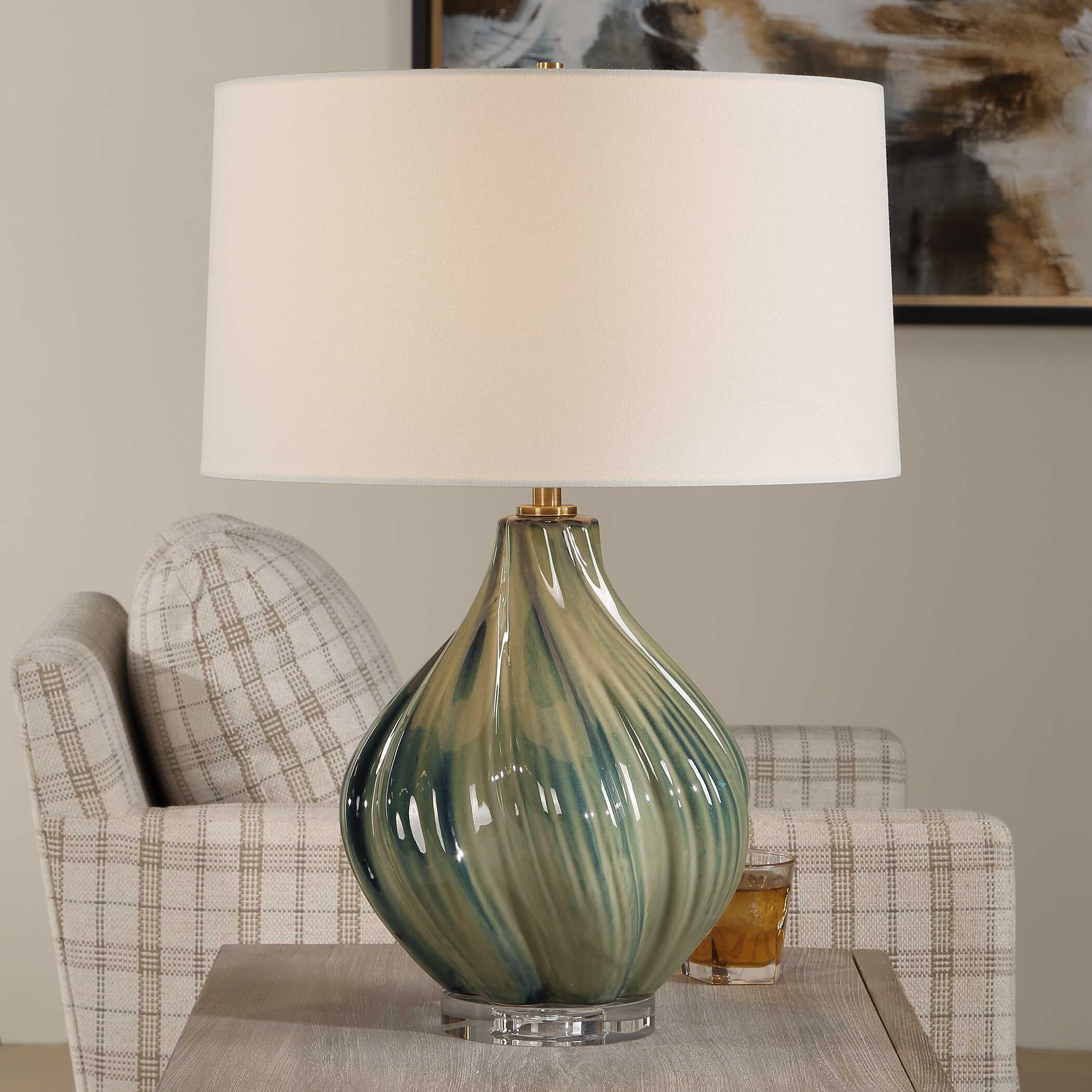 Uttermost Tausha Tausha Green Table Lamp