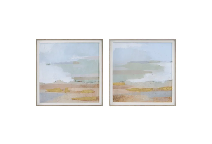 Abstract Coastline Abstract Coastline Framed Prints, S/2 by Uttermost at Weinberger's Furniture