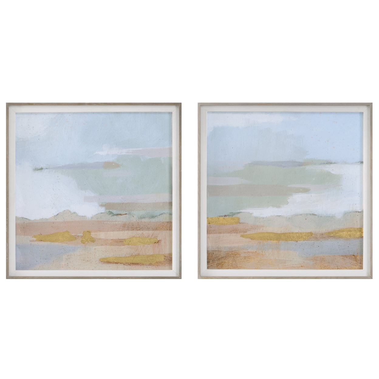 Uttermost Abstract Coastline Abstract Coastline Framed Prints S/2