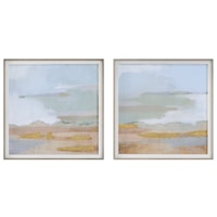 Abstract Coastline Framed Prints, S/2