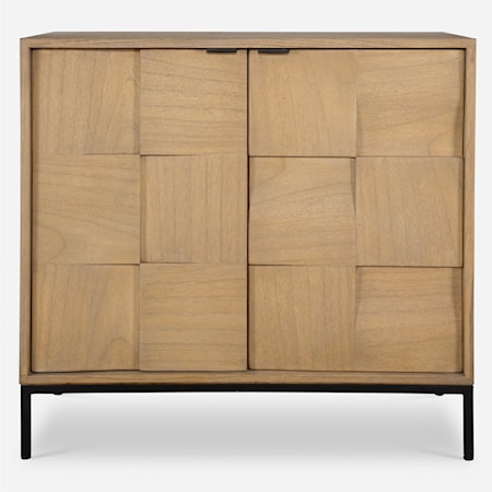 Lorenzo Geometric 2 Door Cabinet