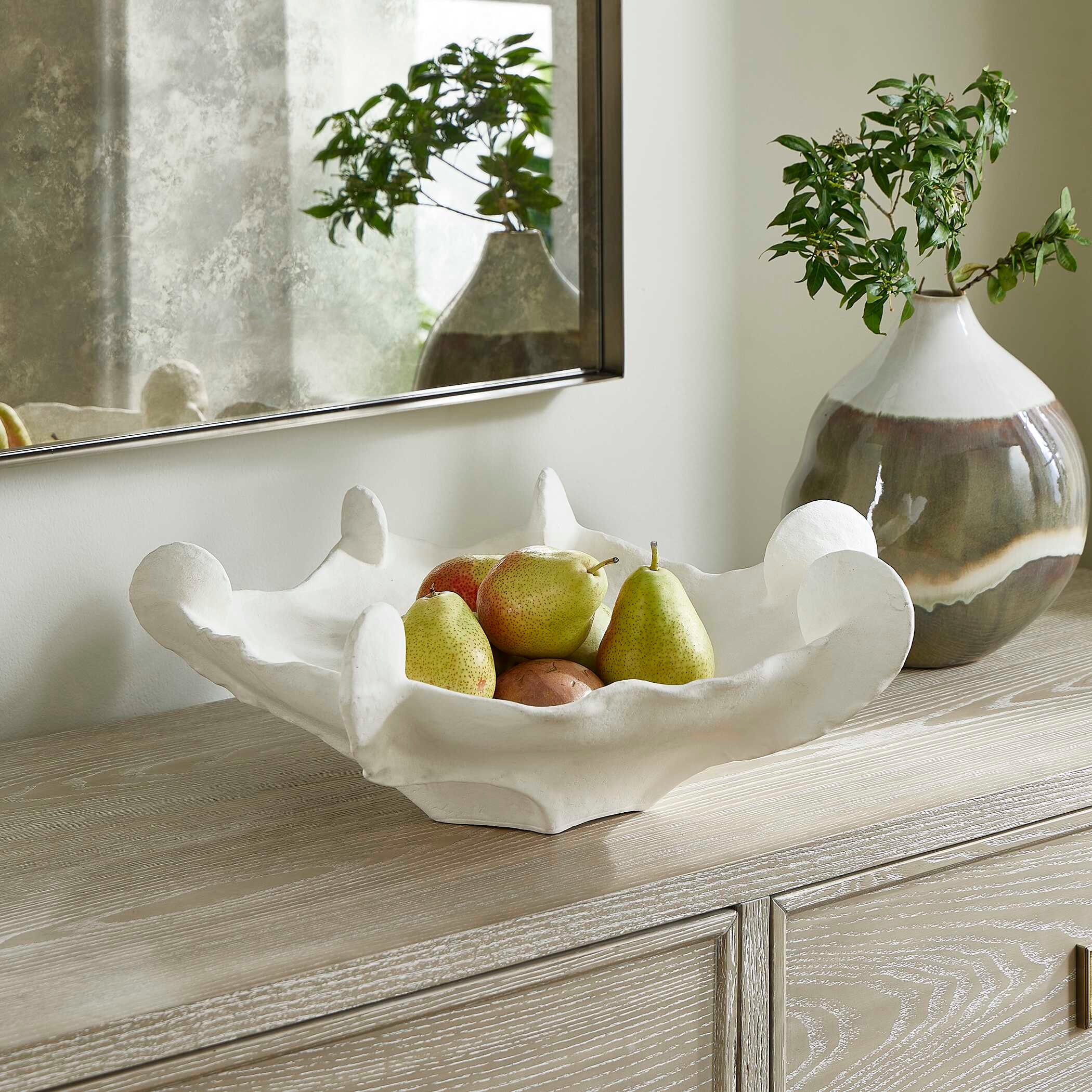 Uttermost Coral Mirage Coral Mirage White Outdoor Bowl