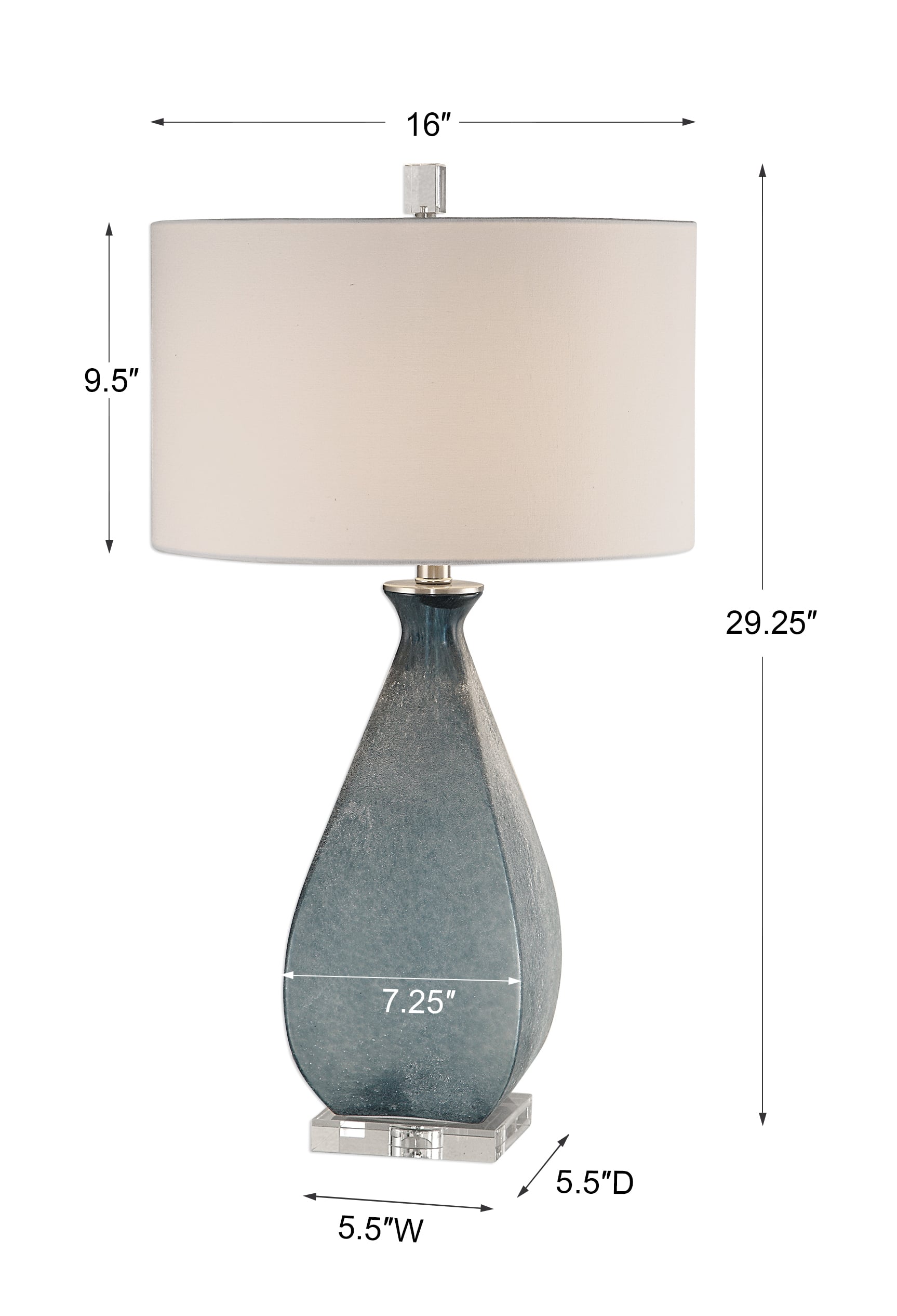 Uttermost Table Lamps Atlantica Ocean Blue Lamp