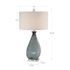 Uttermost Table Lamps Atlantica Ocean Blue Lamp