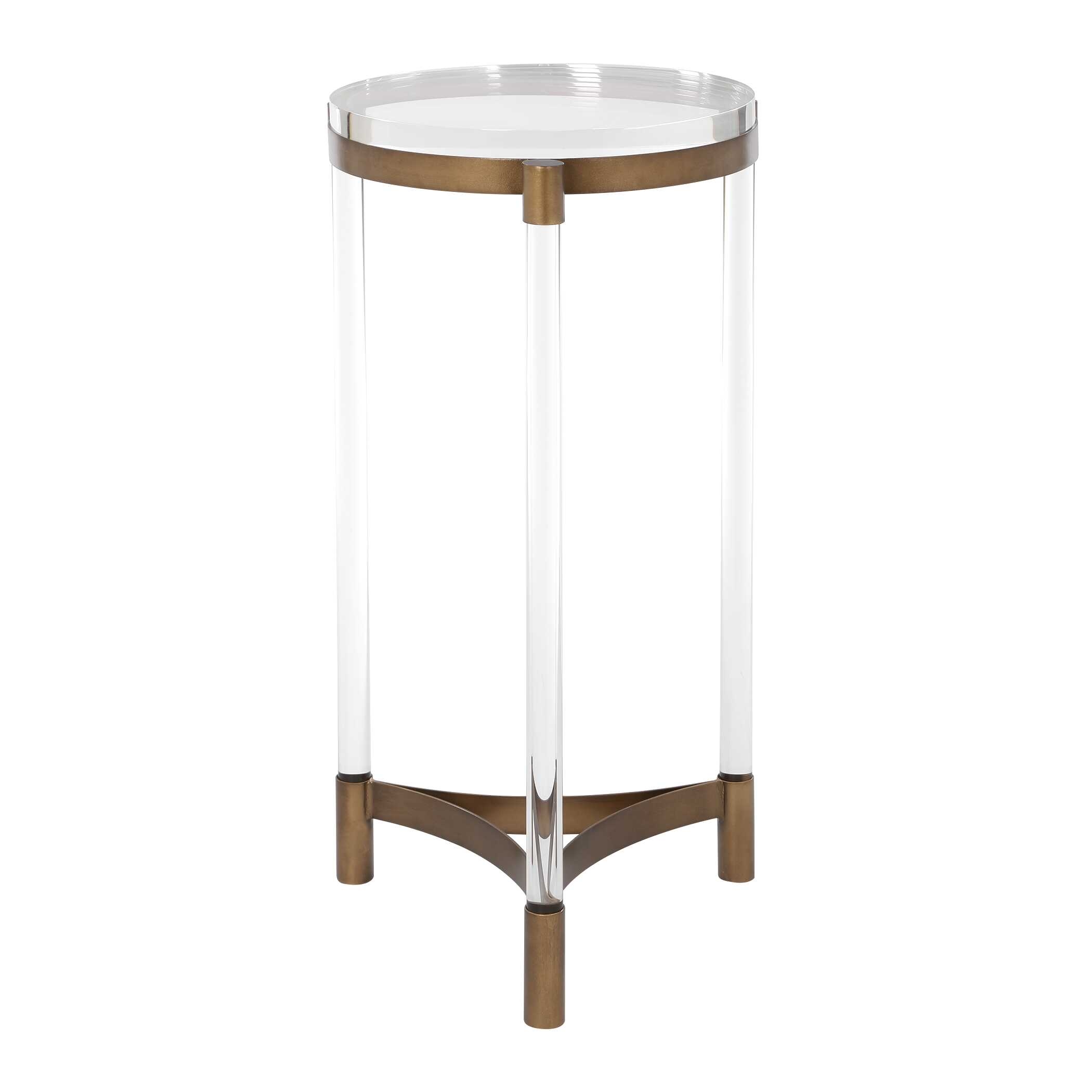 Uttermost Pereira Pereira Round Acrylic Accent Table
