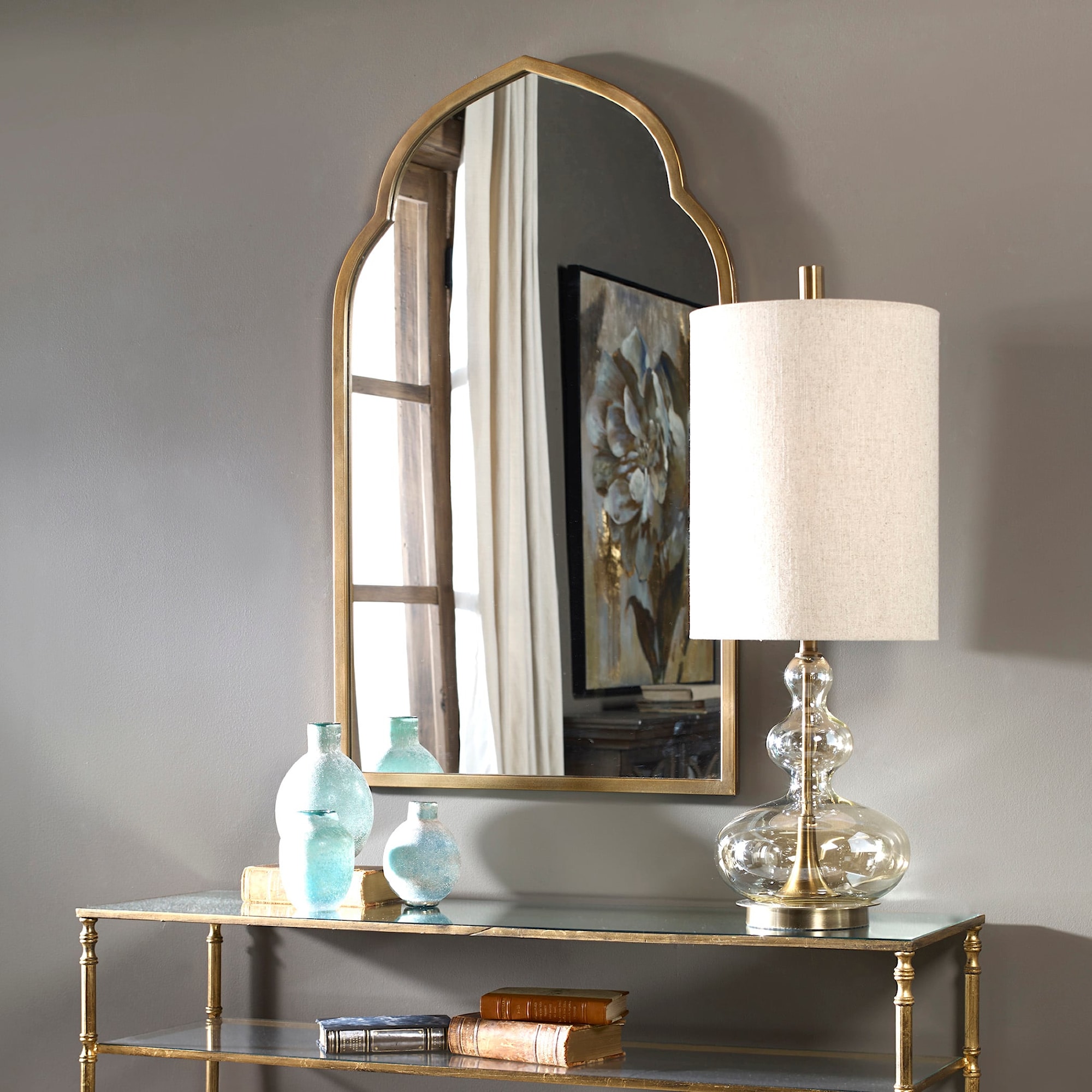 Uttermost Brayden Petite Silver Arch Mirror