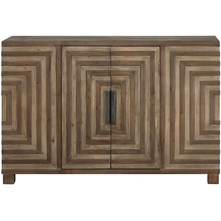 Layton Geometric Console Cabinet