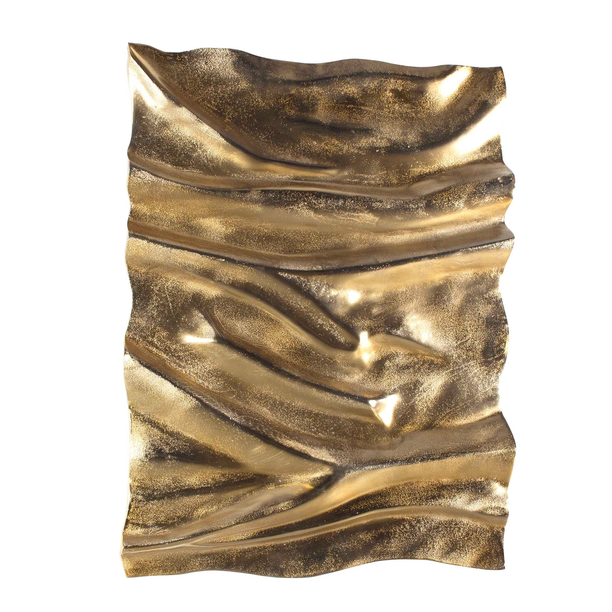 Uttermost Undulate Undulate Outdoor Gold Wall Panel