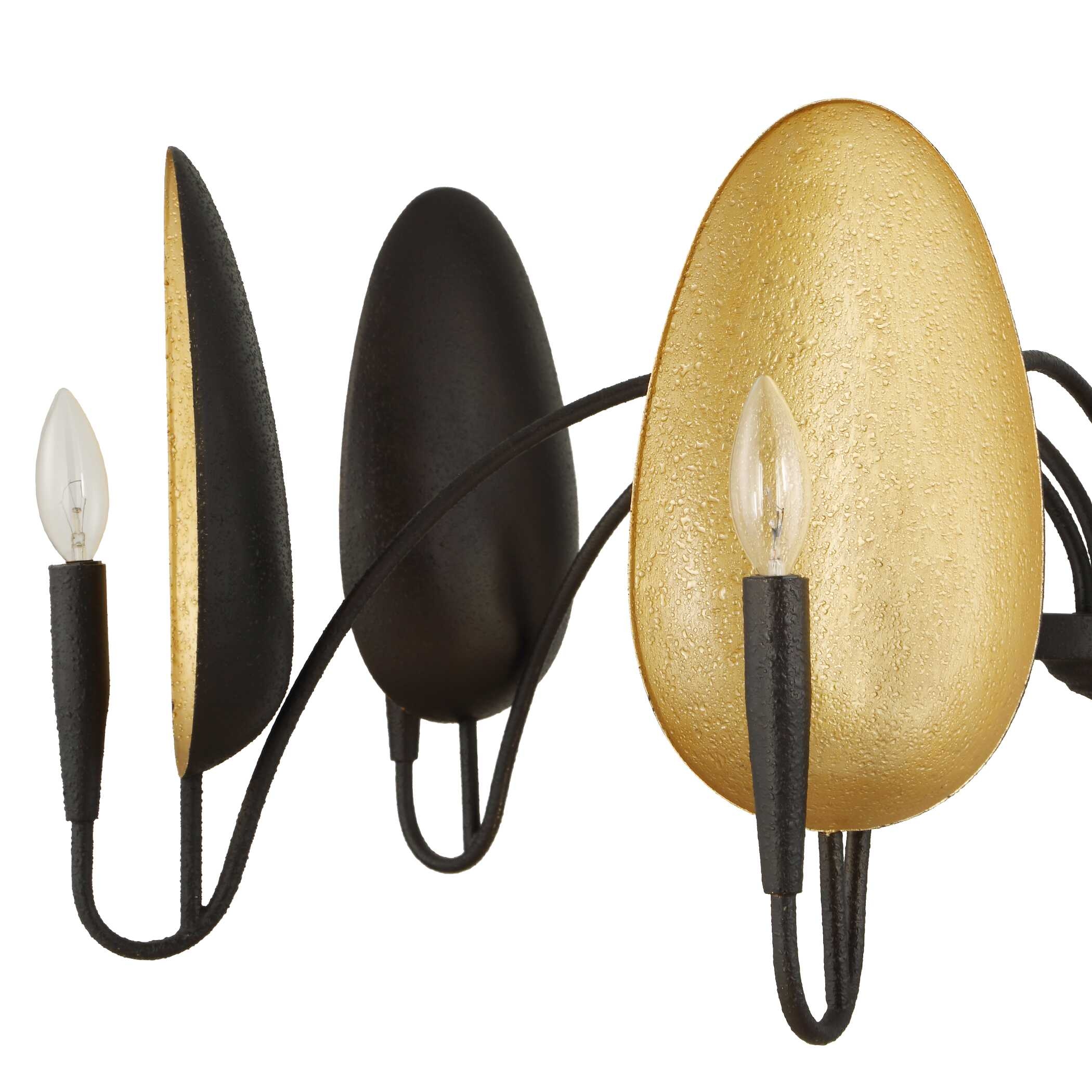 Uttermost Warwick Warwick 6 Light Matte Black Chandelier