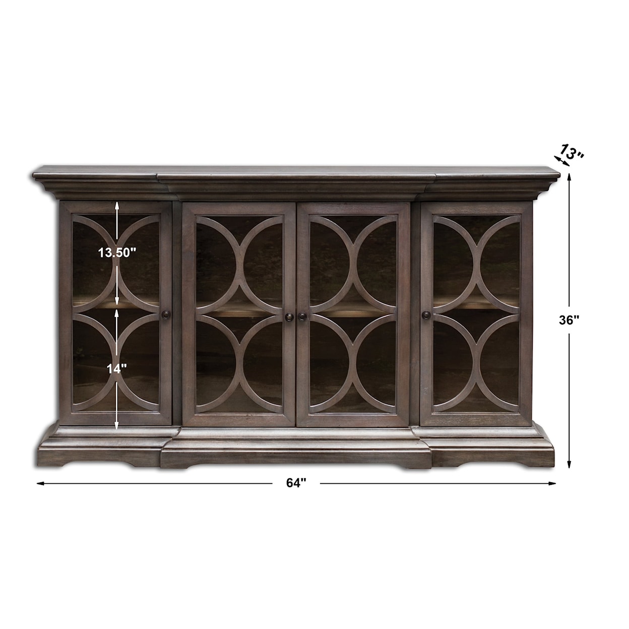 Uttermost Accent Furniture - Chests Belino Wooden 4 Door Chest