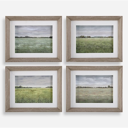 Quiet Meadows Framed Prints S/4