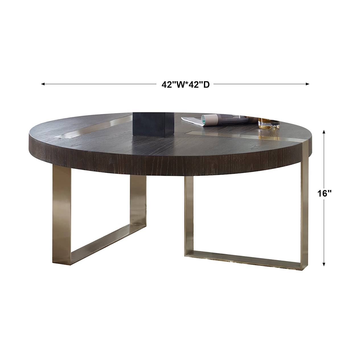 Uttermost Accent Furniture - Occasional Tables Converge Round Coffee Table