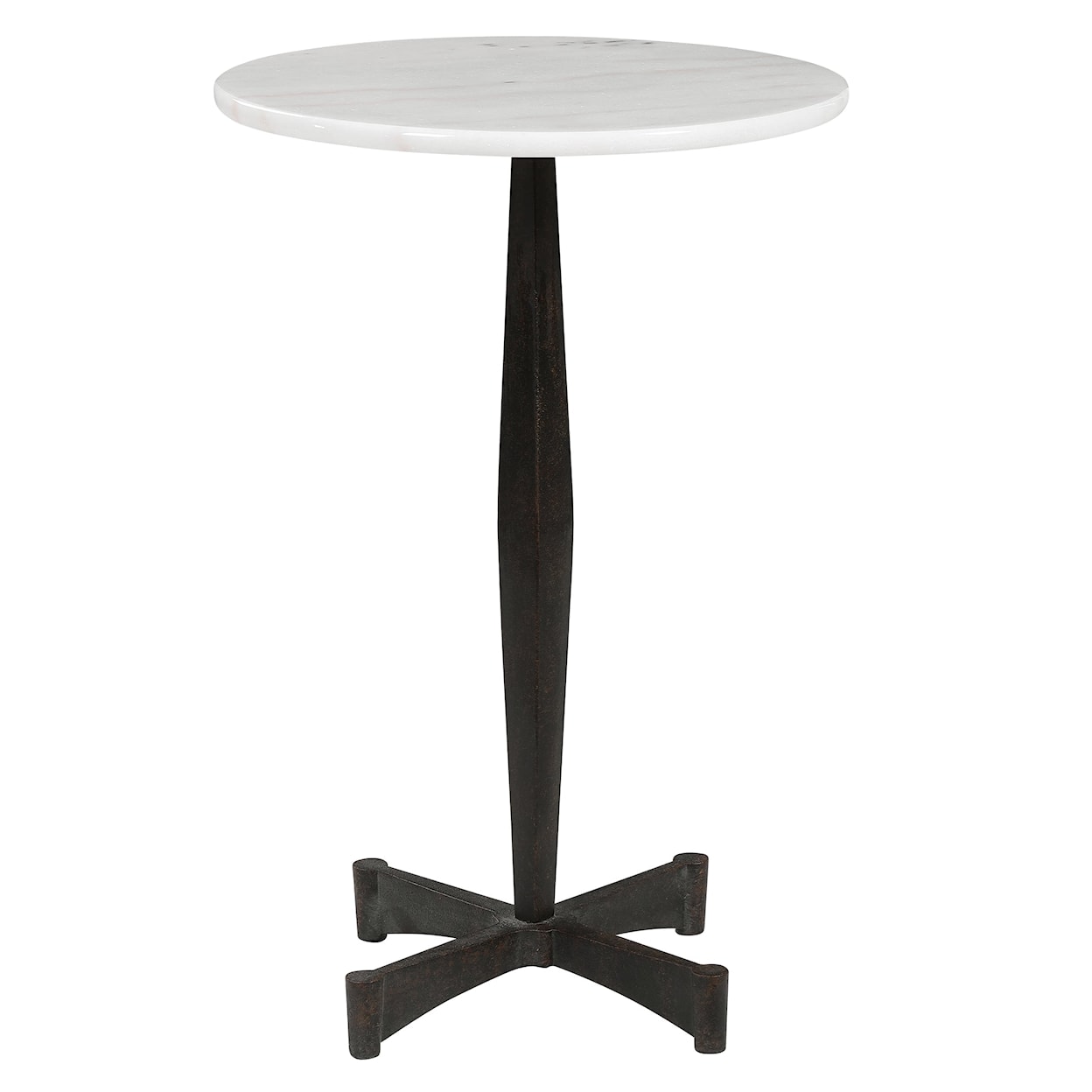 Uttermost Accent Furniture - Occasional Tables Counteract White Accent Table