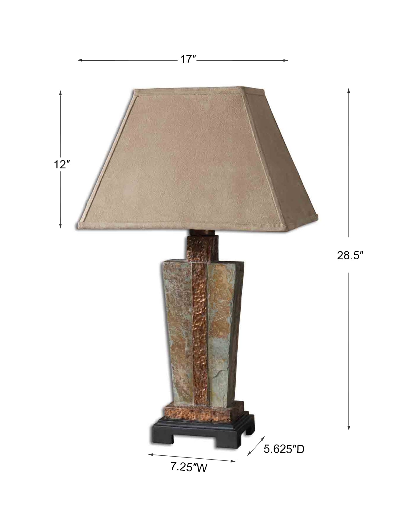 uttermost slate accent lamp