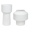 Uttermost Illumina Illumina Abstract White Vases Set/2