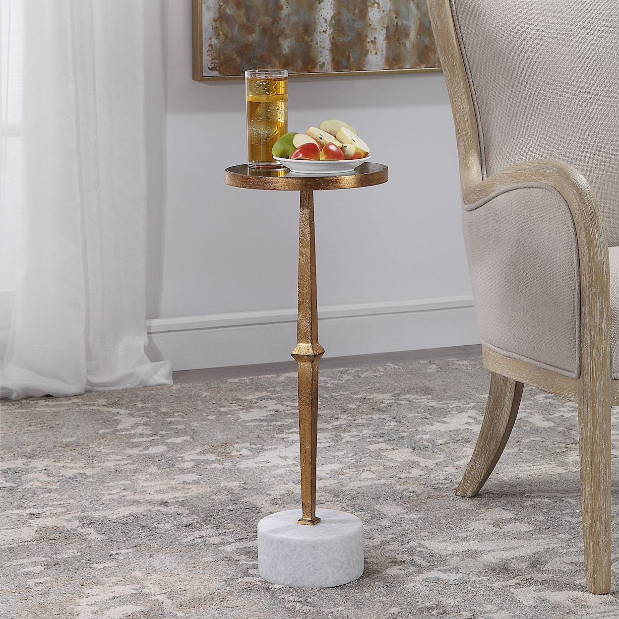 Uttermost Accent Furniture - Occasional Tables Miriam Round Accent Table