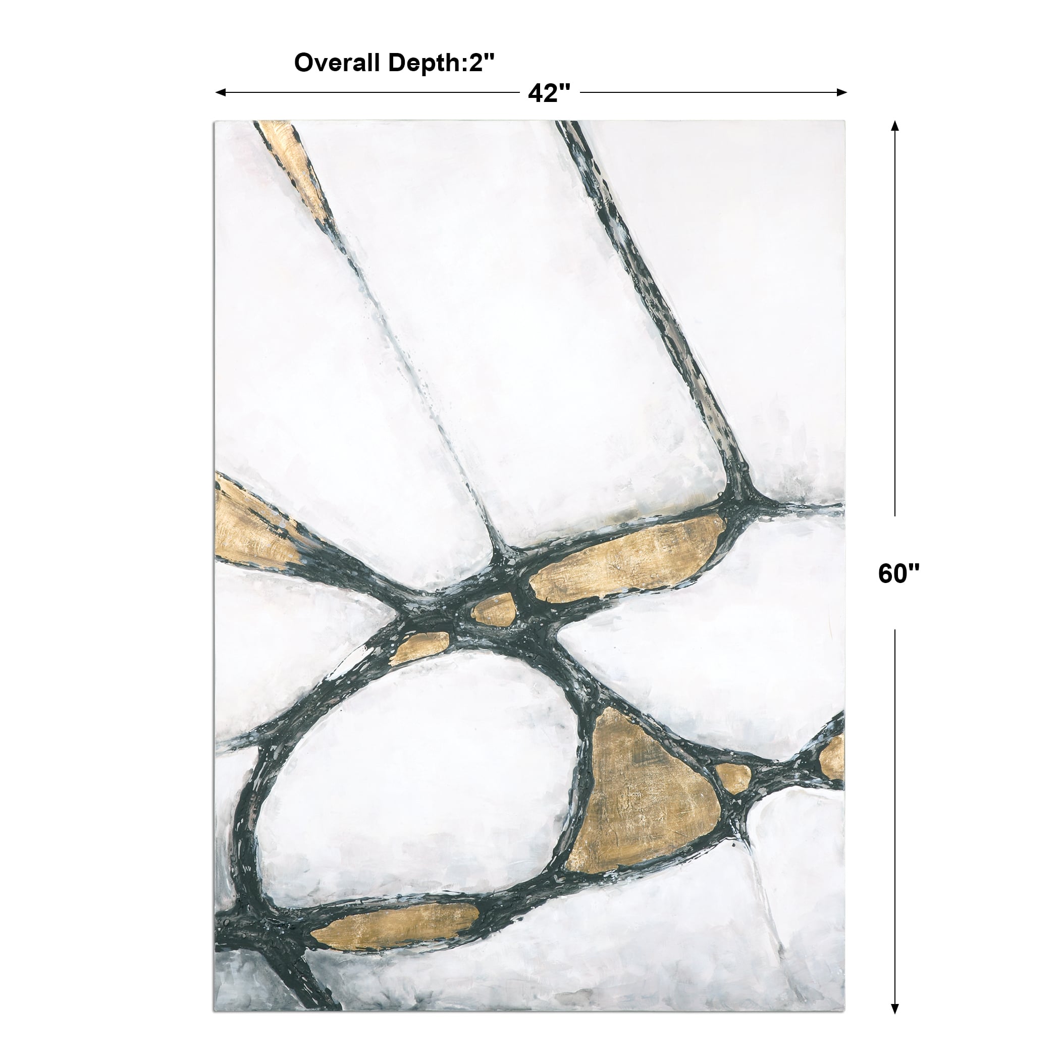 Uttermost Art Abstract Art In Gold And Black