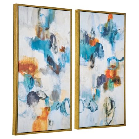 Casual Moments Framed Abstract Art Set/2