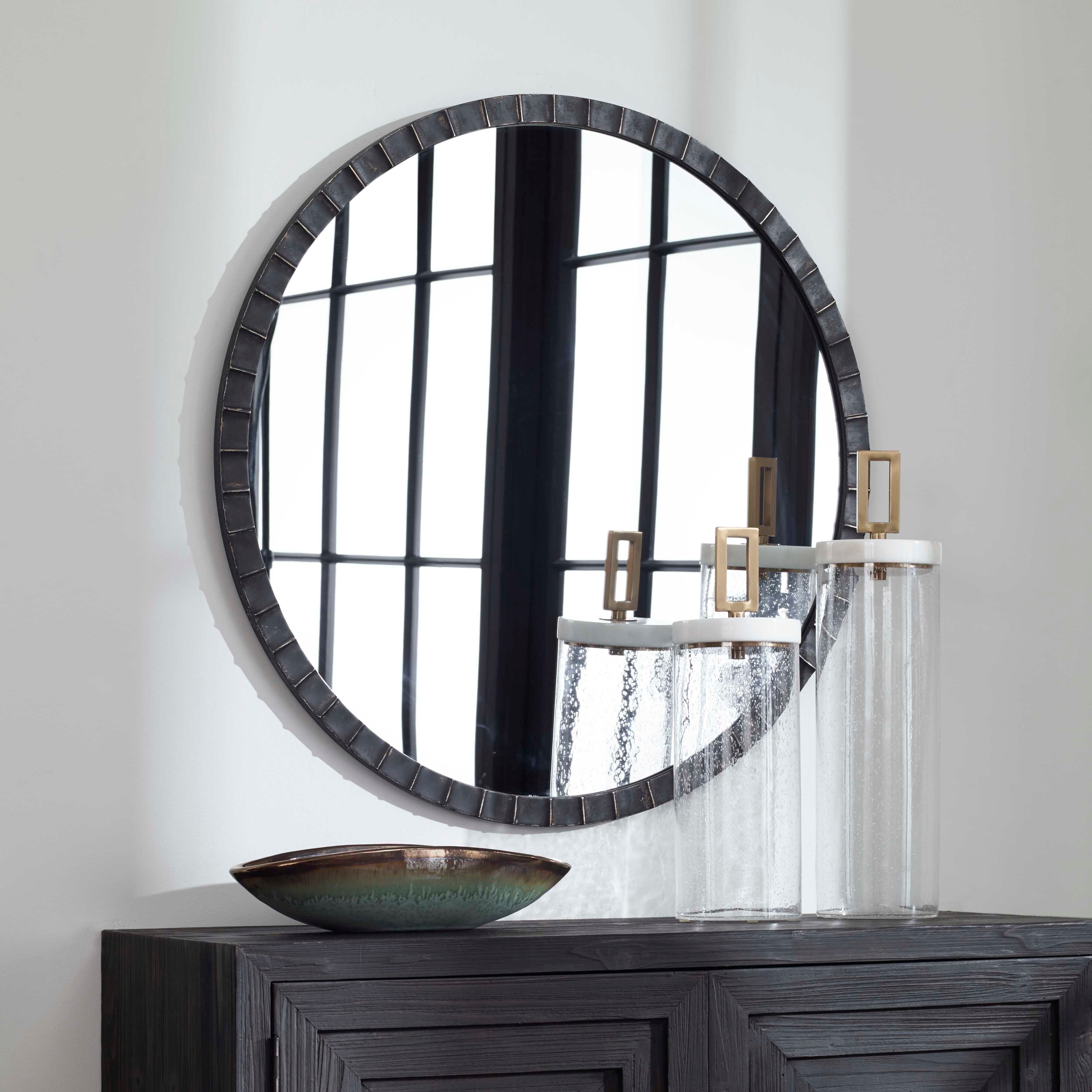 Uttermost Dandridge Dandridge Round Industrial Mirror