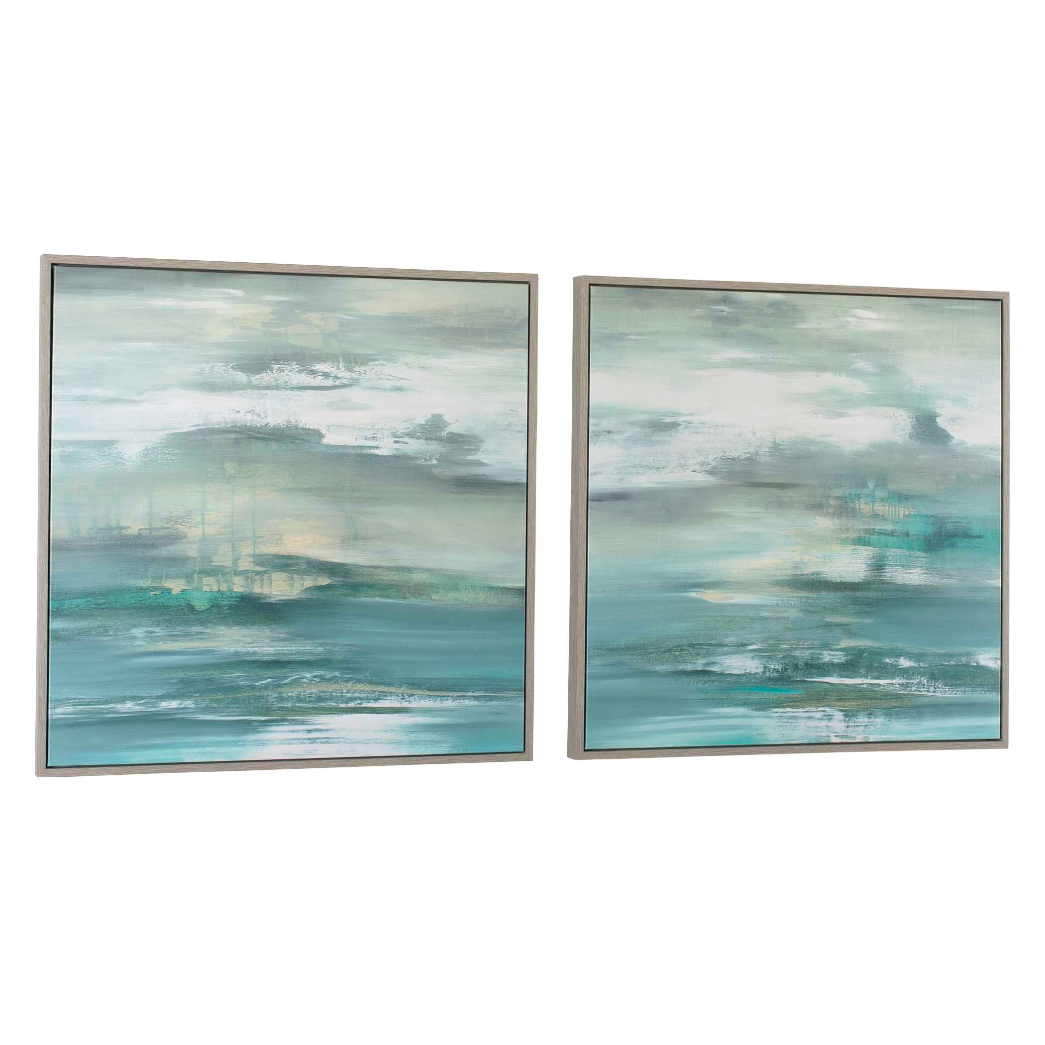 Tranquil State Of Mind Framed Canvases S/2