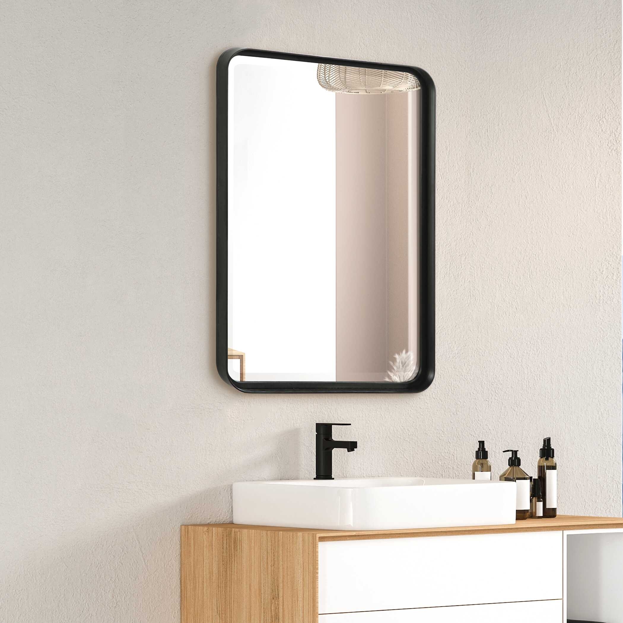 Uttermost Croften Croften Black Vanity Mirror