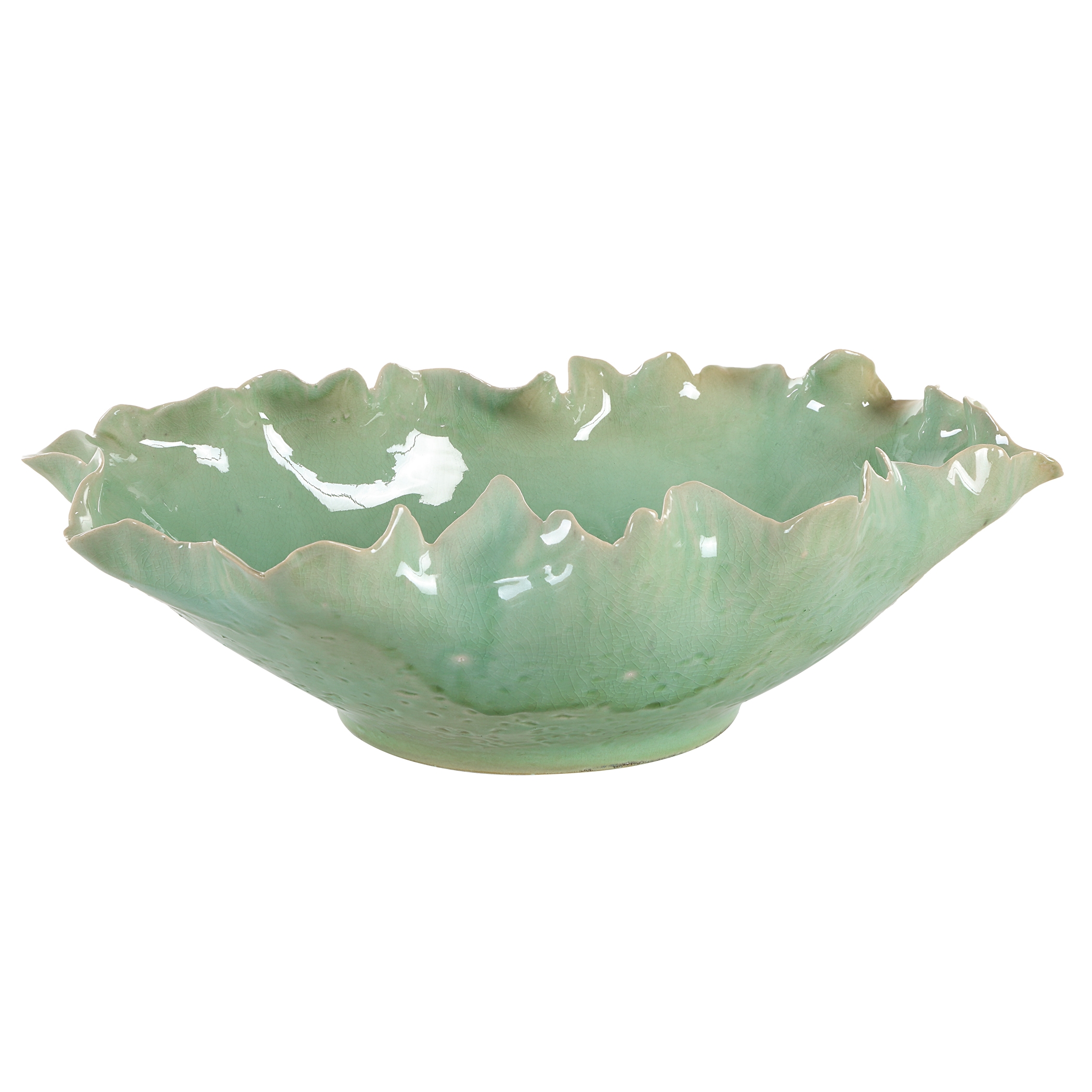 Lila Green Glass Bowl