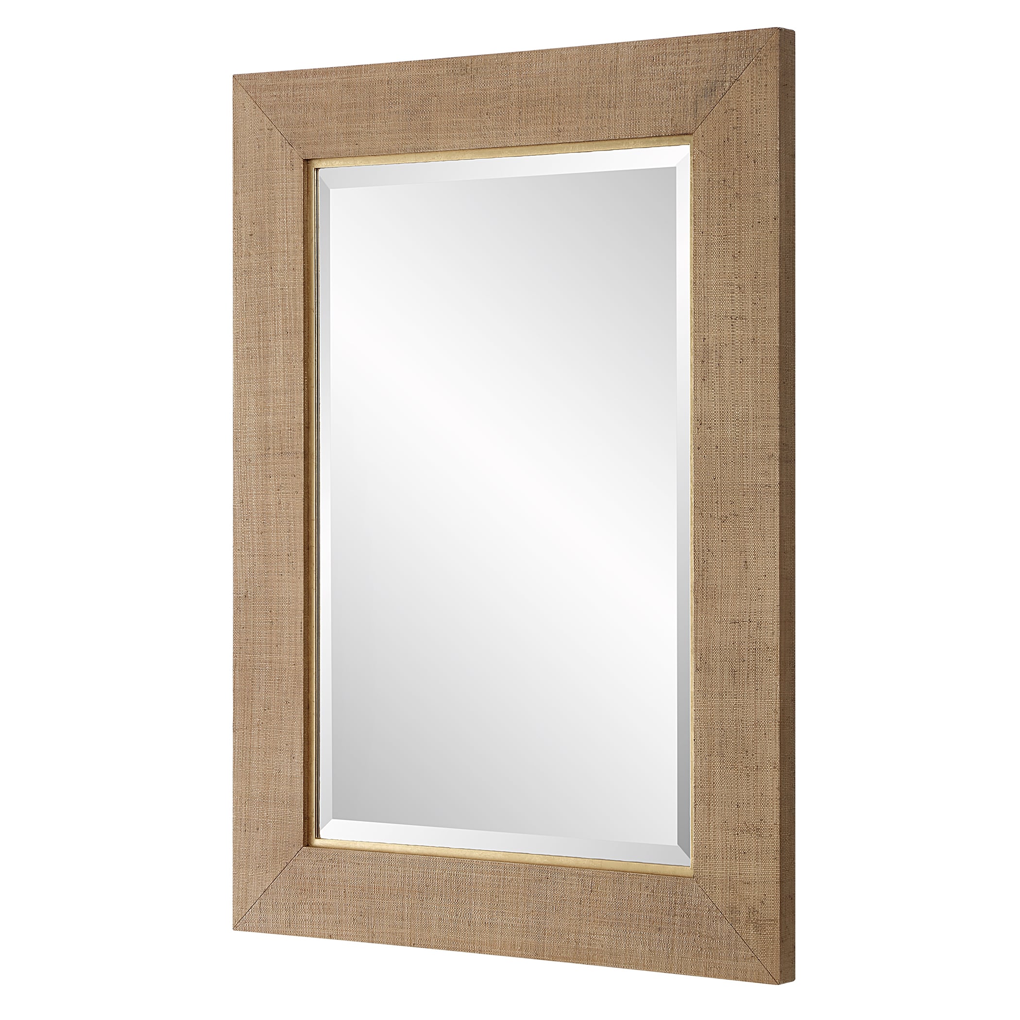 Bungalow Grass Cloth Mirror