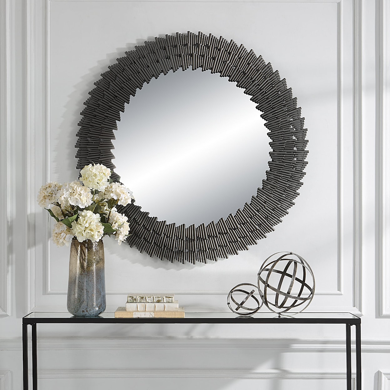 Uttermost Illusion Illusion Modern Round Mirror