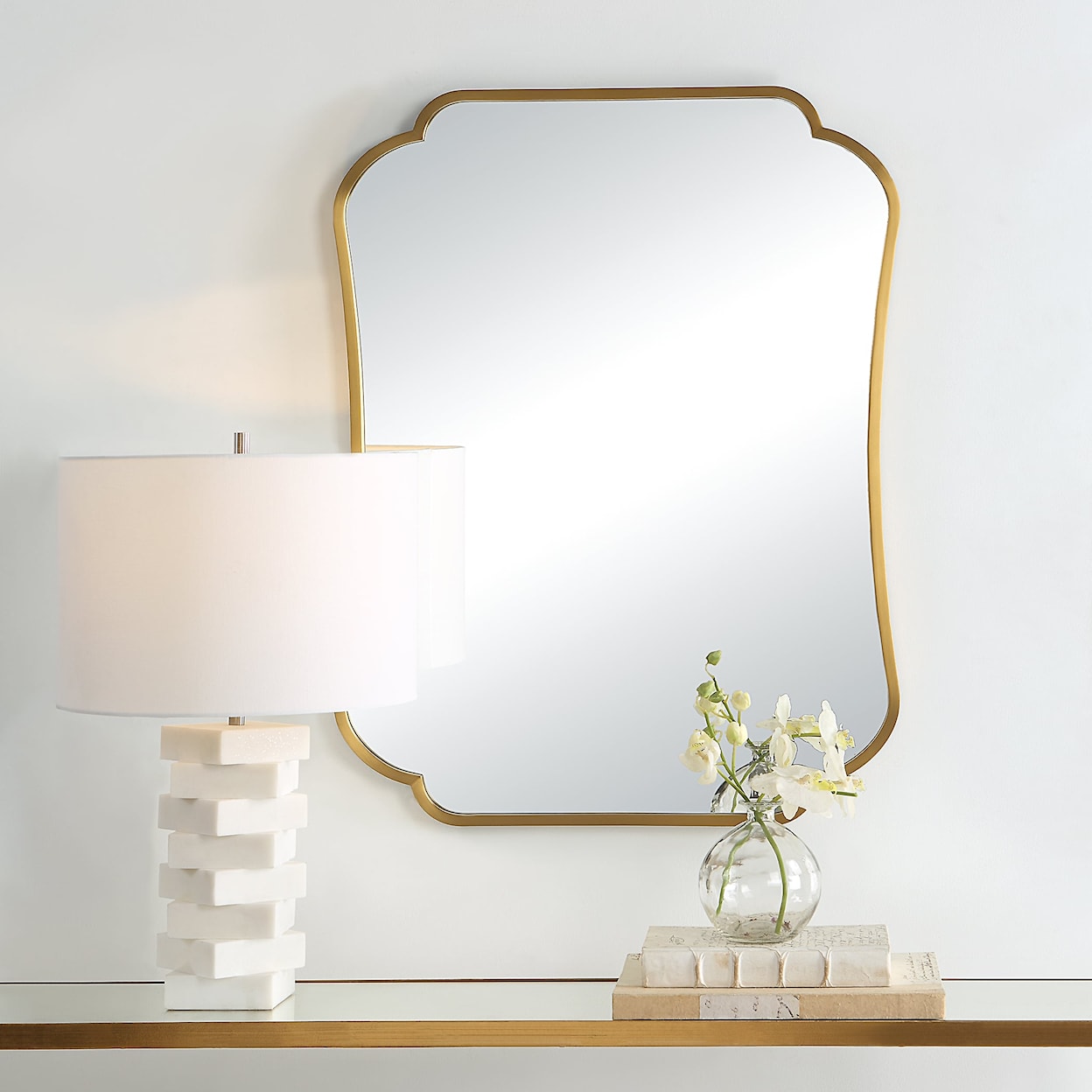 Uttermost Athena Athena Brushed Brass Mirror