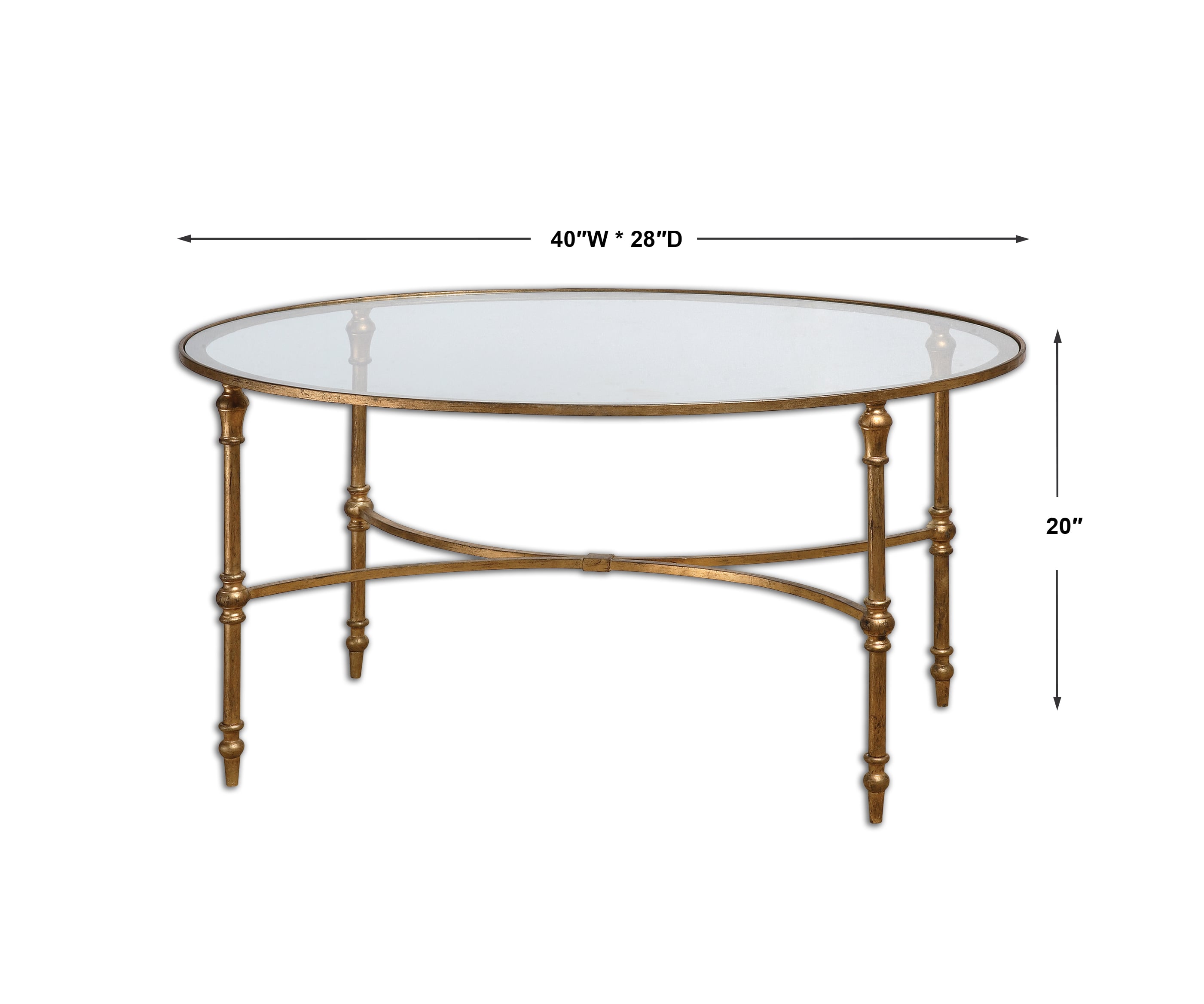 Uttermost Accent Furniture - Occasional Tables Vitya Glass Coffee Table