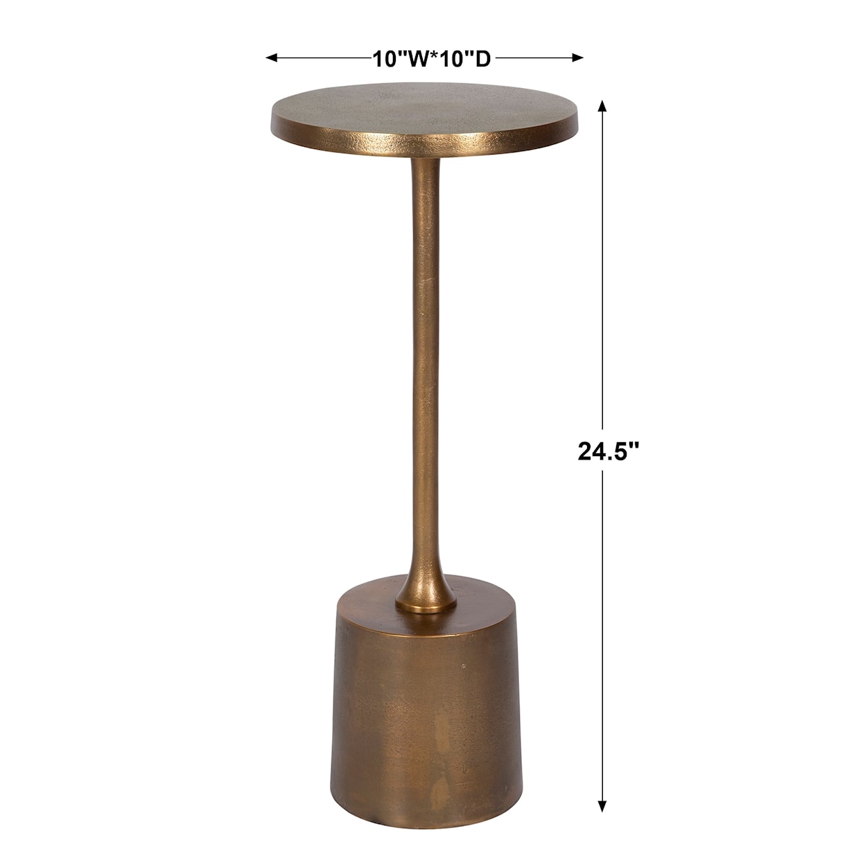 Uttermost Accent Furniture - Occasional Tables Sanaga Drink Table Gold