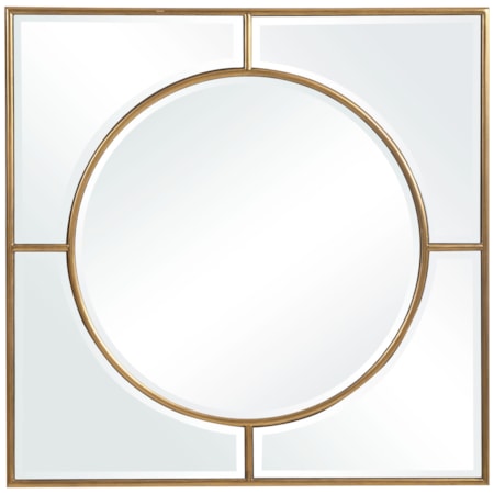 Stanford Gold Square Mirror