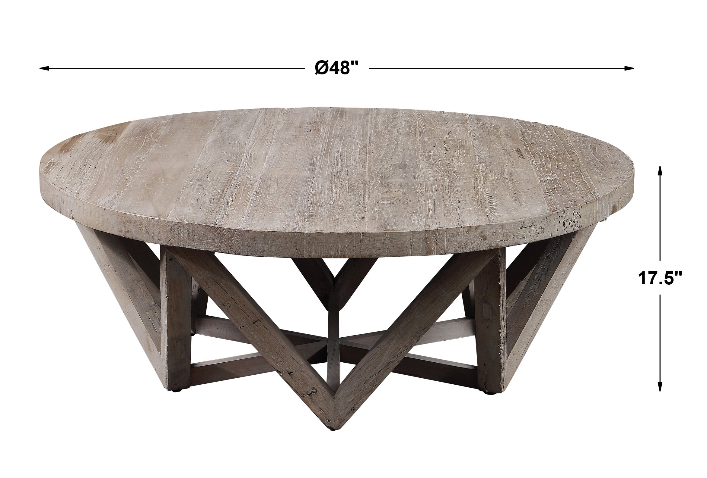Uttermost Accent Furniture - Occasional Tables Kendry Reclaimed Wood Coffee Table
