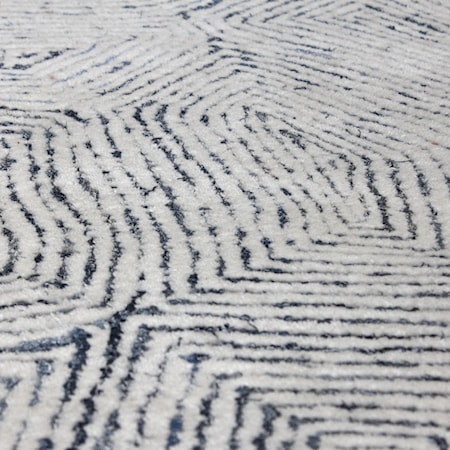 Maze Blue 5 x 8 Rug