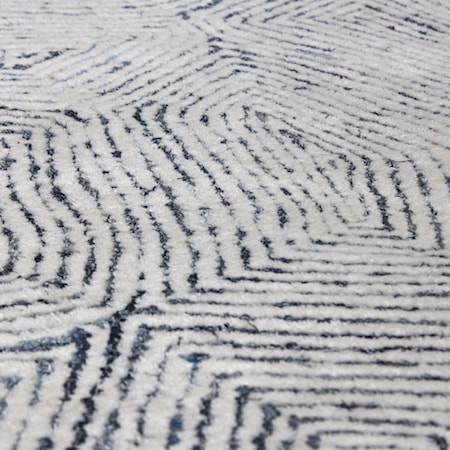 Maze Blue 9 x 12 Rug