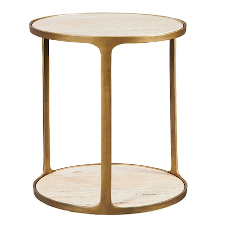 Clench Brass Side Table