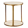 Uttermost Clench Clench Brass Side Table