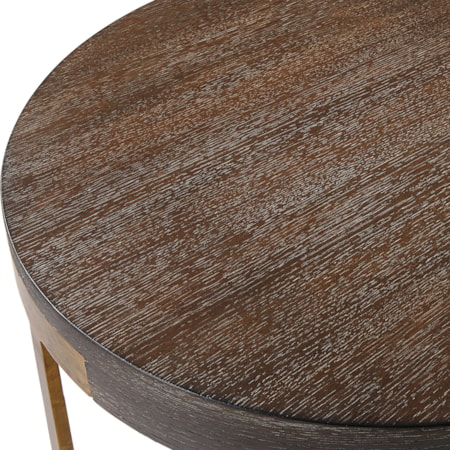 Palisade Round Wood Side Table