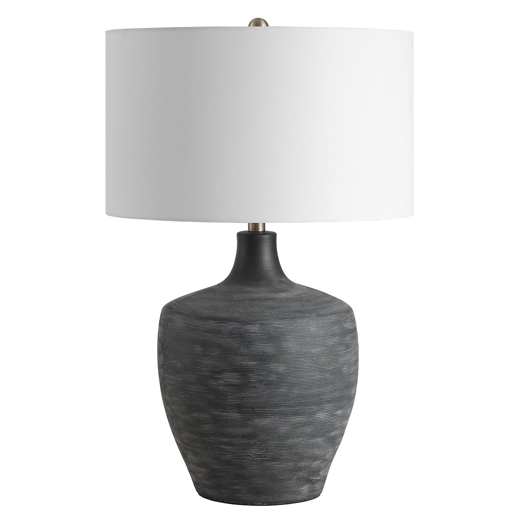 Graphite Ribbed Table Lamp