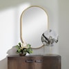 Uttermost Mirrors - Oval Varina Minimalist Gold Oval Mirror