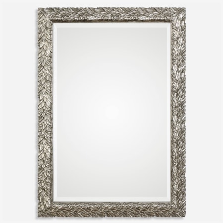 Evelina Silver Leaves Mirror