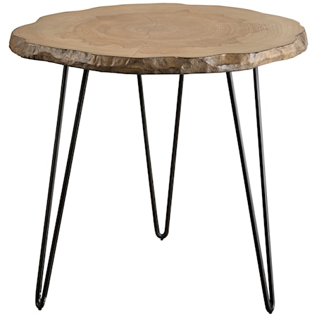 Runay Wood Slab Side Table