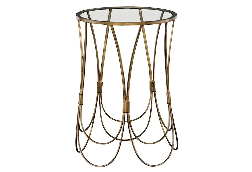 Accent Furniture - Occasional Tables Kalindra Gold Accent Table by Uttermost at Del Sol Furniture