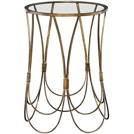 Kalindra Gold Accent Table