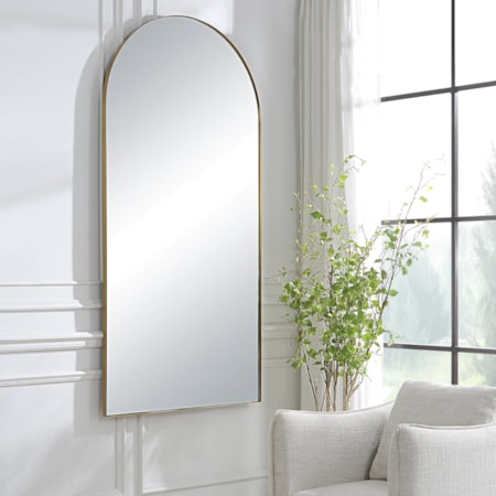 Crosley Antique Brass Arch Mirror